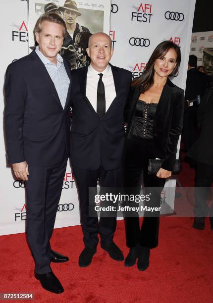 Actor Cary Elwes, producer Cassian Elwes and actor Lisa Marie Kubikoff attend the screening of Netflix's 'Mudbound' at the Opening Night Gala of AFI...