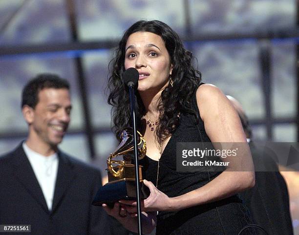 Norah Jones accepts the GRAMMY Award for Album of the Year