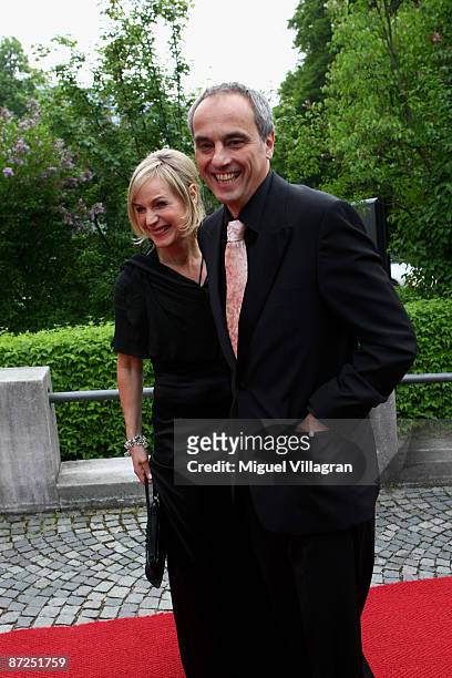 Chef Christian Rach and his wife Andrea attends the Bavarian Television Award 'Baluer Panther' 2009 at the Prinzregententheater on May 15, 2009 in...