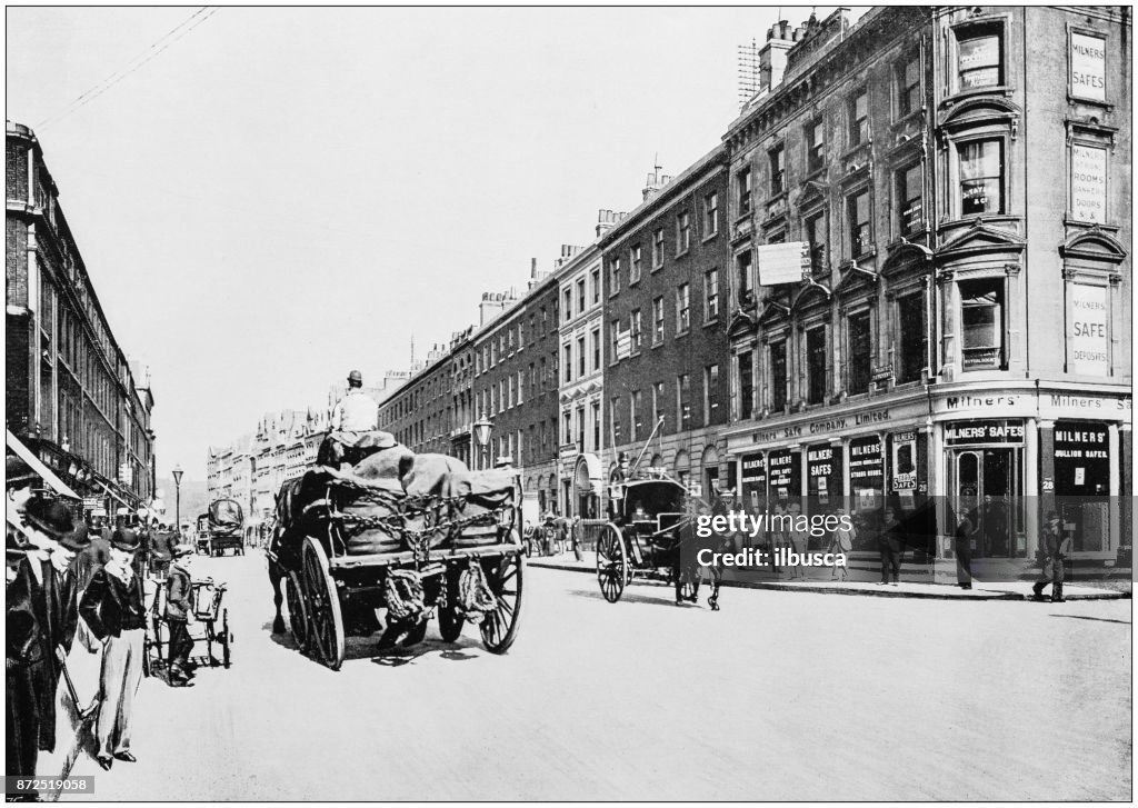 Antique photograph of London: Finsbury Pavement