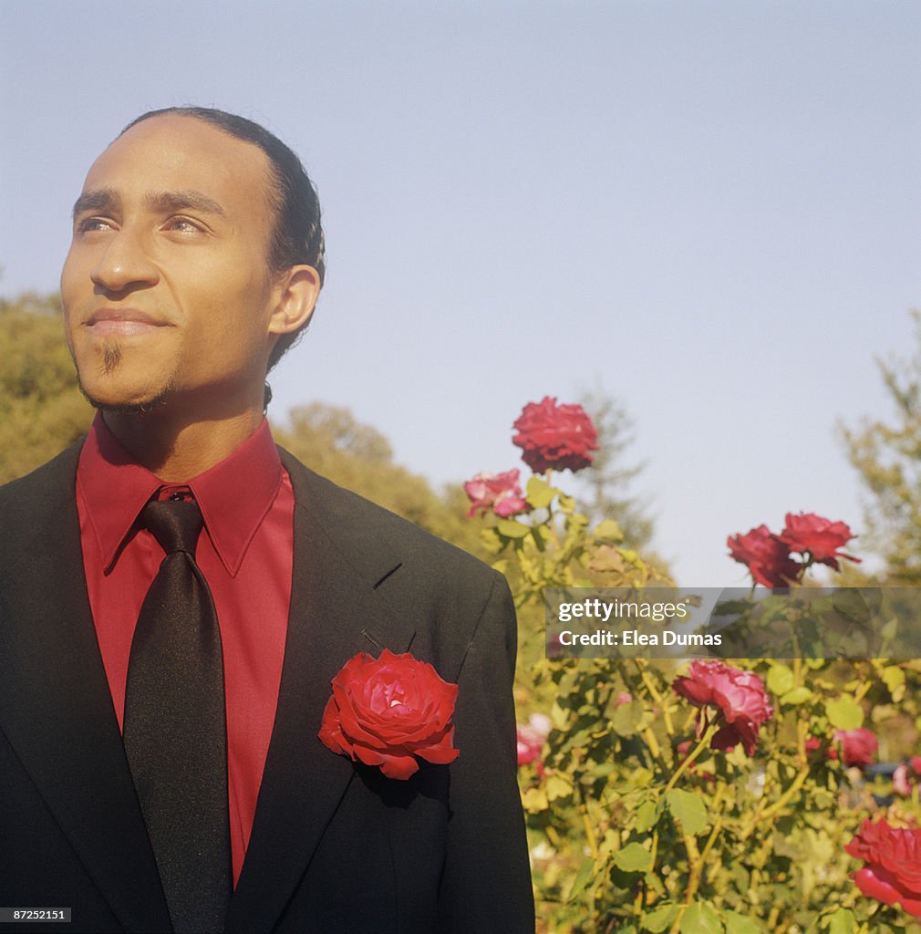 Man looking away
