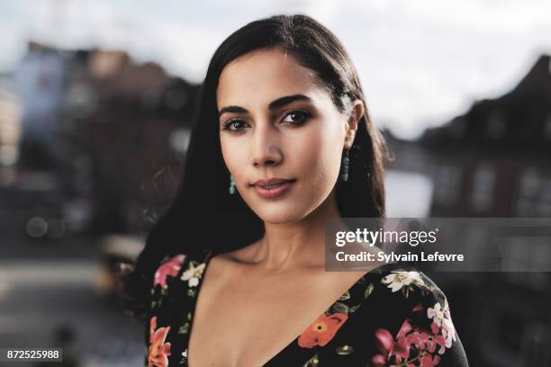 Actress Nadia Kounda is photographed for Self Assignment on October 2, 2017 in Namur, France.