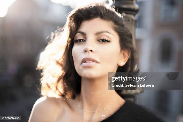 Comedian Nawell Madani is photographed for Self Assignment on October 2, 2017 in Namur, France.