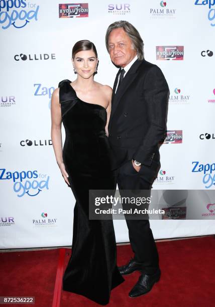 Actress Shiva Safai and Mohamed Hadid attend the 2nd annual Vanderpump Dog Foundation Gala at Taglyan Cultural Complex on November 9, 2017 in...