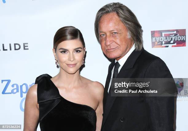 Actress Shiva Safai and Mohamed Hadid attend the 2nd annual Vanderpump Dog Foundation Gala at Taglyan Cultural Complex on November 9, 2017 in...