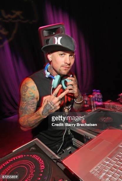 Benji Madden attends the T-Mobile Sidekick LX launch event at Park West on May 14, 2009 in Chicago, Illinois.