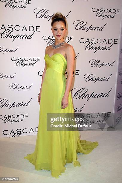 Devon Aoki attends at Chopard Belle Du Nuit Dinner during the 62nd International Cannes Film Festival on May 13, 2009 in Cannes, France.