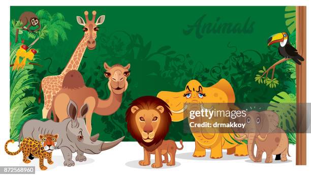 tiere - botsuana stock-grafiken, -clipart, -cartoons und -symbole