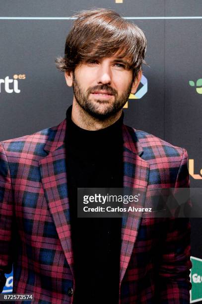 David Otero attends 'Los 40 Music Awards' photocall at WiZink Center on November 10, 2017 in Madrid, Spain.