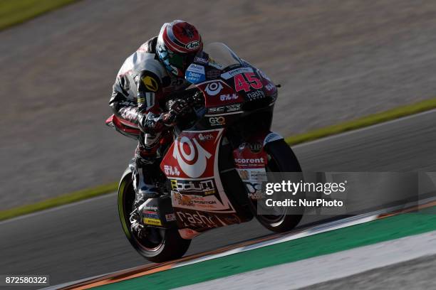 Tetsuta Nagashima Teluru Sag Team Kalex during free practice at the Gran Premio Motul de la Comunitat Valenciana, Circuit of Ricardo Tormo,Valencia,...