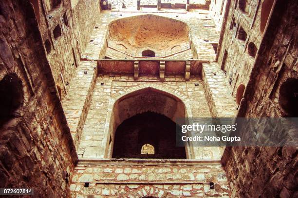 agrasen ki baoli - details - agrasen ki baoli stock pictures, royalty-free photos & images