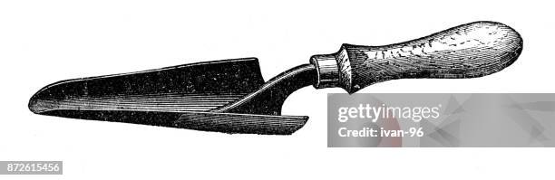 garden schaufel - spaten stock-grafiken, -clipart, -cartoons und -symbole