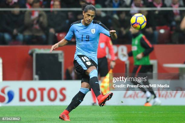 Mauricio Lemos of Uruguay during the international friendly match between Poland and Uruguay at National Stadium on November 10, 2017 in Warsaw,...