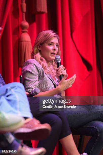 Grace Helbig speaks onstage during TBS Comedy Festival 2017 - Refinery 29 Presents: In Charge Of Being Funny on November 10, 2017 in New York City....