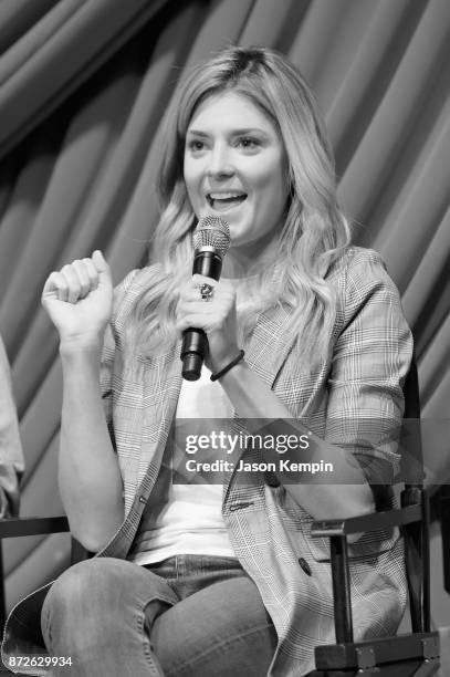 Grace Helbig speaks onstage during TBS Comedy Festival 2017 - Refinery 29 Presents: In Charge Of Being Funny on November 10, 2017 in New York City....