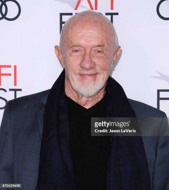 Actor Jonathan Banks attends the 2017 AFI Fest opening night gala screening of "Mudbound" at TCL Chinese Theatre on November 9, 2017 in Hollywood,...