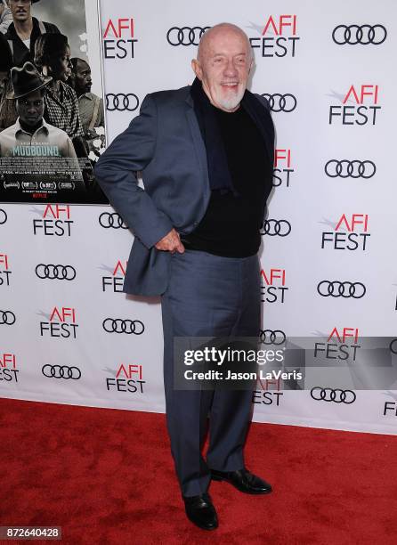 Actor Jonathan Banks attends the 2017 AFI Fest opening night gala screening of "Mudbound" at TCL Chinese Theatre on November 9, 2017 in Hollywood,...