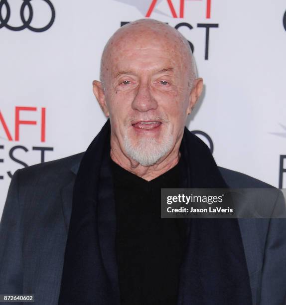 Actor Jonathan Banks attends the 2017 AFI Fest opening night gala screening of "Mudbound" at TCL Chinese Theatre on November 9, 2017 in Hollywood,...