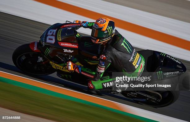 Michael van der Mark of Netherlands and Monster Yamaha Tech 3 rides during the MotoGP of Valencia - Previews at Comunitat Valenciana Ricardo Tormo...