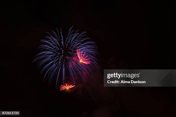 fireworks - alma danison stock pictures, royalty-free photos & images