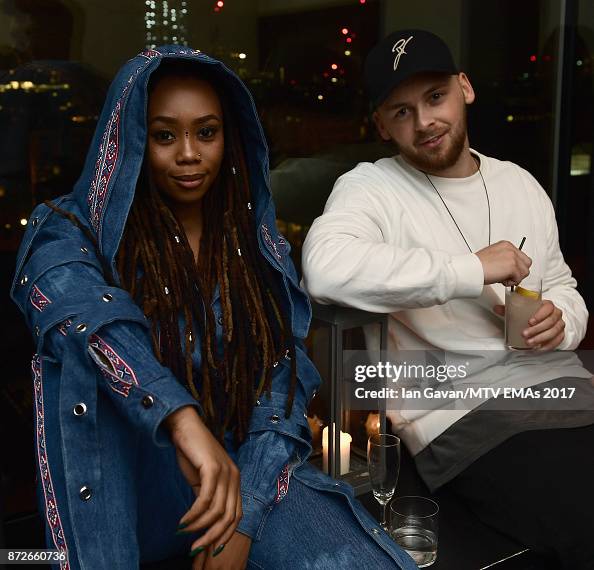 Bontle Modiselle and Manuel Krappinger attend the It Girls and MTV
