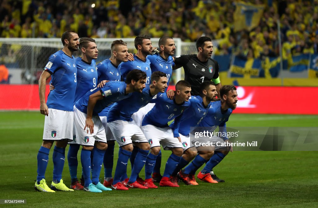 Sweden v Italy - FIFA 2018 World Cup Qualifier Play-Off: First Leg
