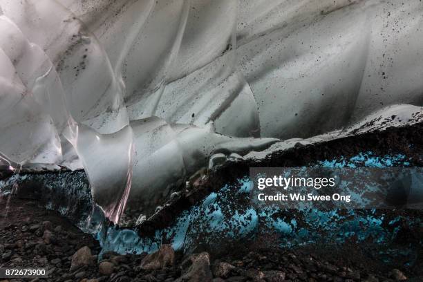 different colours of ice - wu swee ong stock pictures, royalty-free photos & images