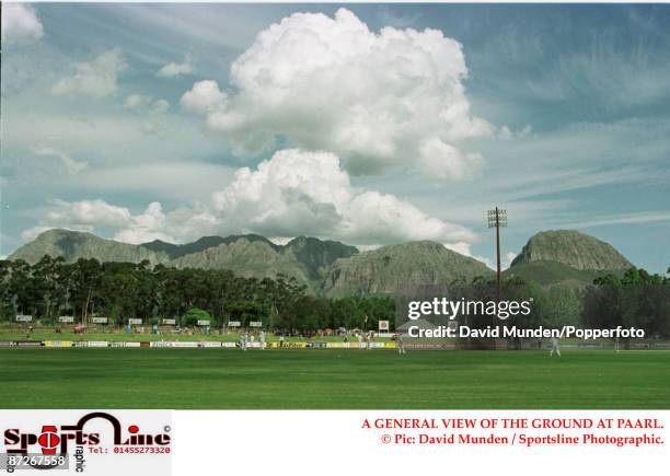 UNITED KINGDOM A GENERAL VIEW OF THE GROUND AT PAARL.