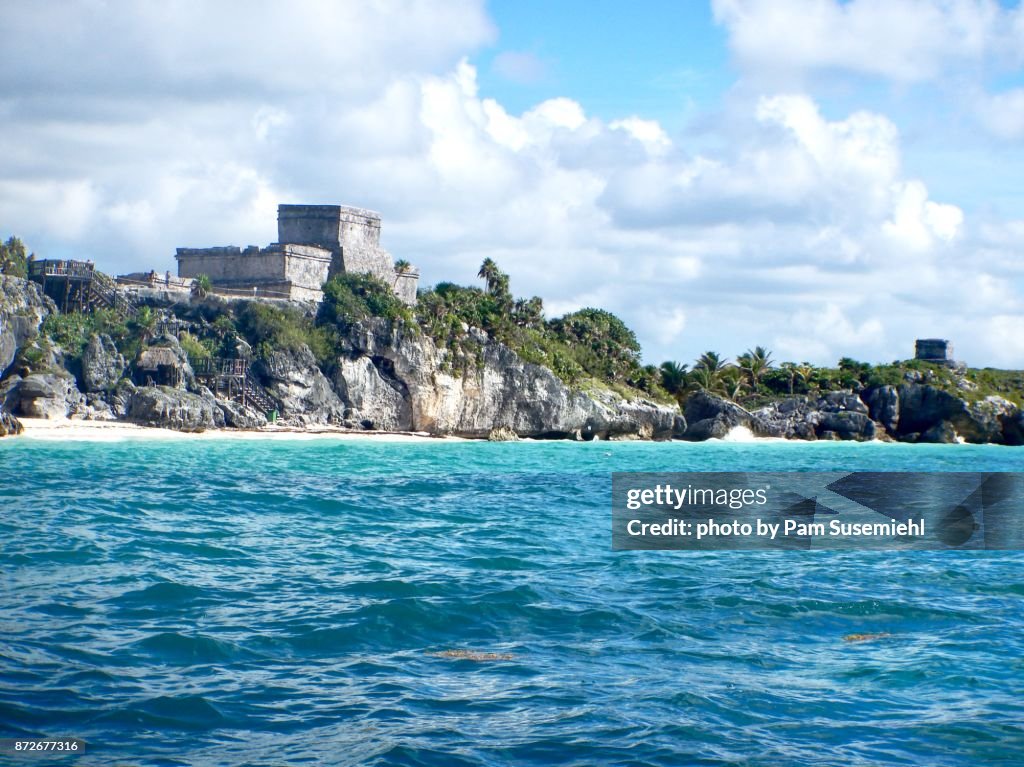Tulum Mayan Ruins From the Sea