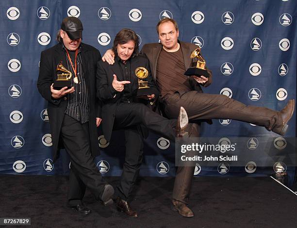 Jeff Hanna, Bobby Boyd and Marcus Hummon, songwriters, winners of Best Country Song for "Bless the Broken Road"