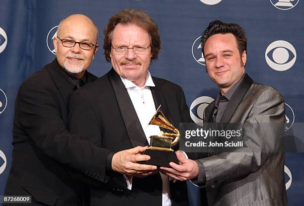 Delbert McClinton , winner of Best Contemporary Blues Album for "Cost of Living", and producers
