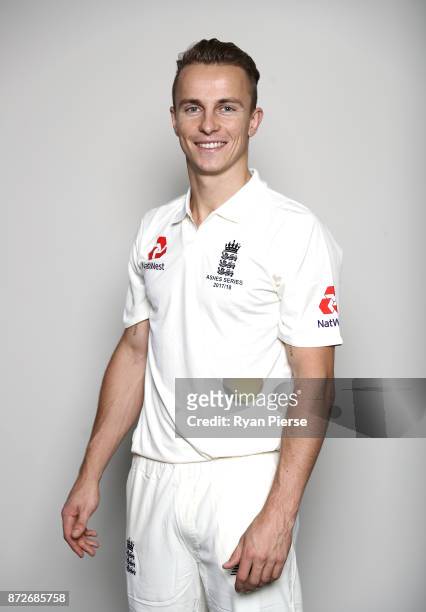 Tom Curran of England poses during the 2017/18 England Ashes Squad headshots session at the Adelaide Oval on November 11, 2017 in Adelaide, Australia.