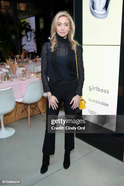 Bumble Founder & CEO Whitney Wolfe attends The Girlboss Founders' Dinner Hosted by Girlboss and Bumble Bizz on November 10, 2017 in New York City.