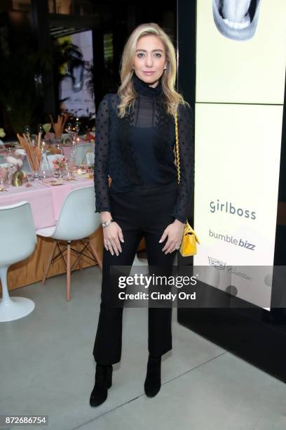 Bumble Founder & CEO Whitney Wolfe attends The Girlboss Founders' Dinner Hosted by Girlboss and Bumble Bizz on November 10, 2017 in New York City.