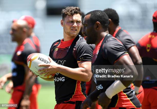 Lachlan Lam during a PNG Kumuls Rugby League World Cup captain's run on November 11, 2017 in Port Moresby, Papua New Guinea.