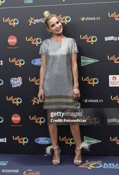 Ana Fernandez attends 'Los 40 Music Awards' photocall at the WiZink Center on November 10, 2017 in Madrid, Spain.