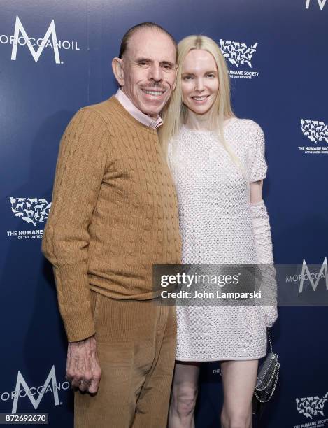 Peter Max and Mary Max attend 2017 Humane Society of The United States to the Rescue! New York Gala at Cipriani 42nd Street on November 10, 2017 in...