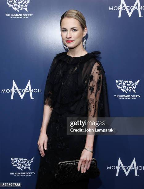 Amanda Hearst attends 2017 Humane Society of The United States to the Rescue! New York Gala at Cipriani 42nd Street on November 10, 2017 in New York...