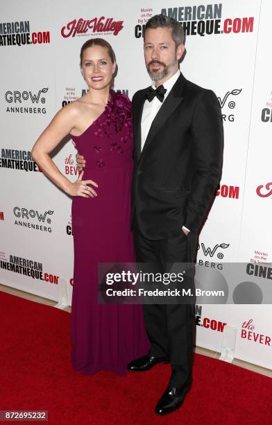 Honoree Amy Adams and Darren Le Gallo attend the 31st Annual American Cinematheque Awards Gala at The Beverly Hilton Hotel on November 10, 2017 in...