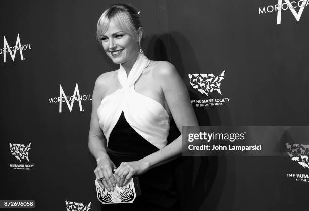 Malin Akerman attends 2017 Humane Society of The United States to the Rescue! New York Gala at Cipriani 42nd Street on November 10, 2017 in New York...