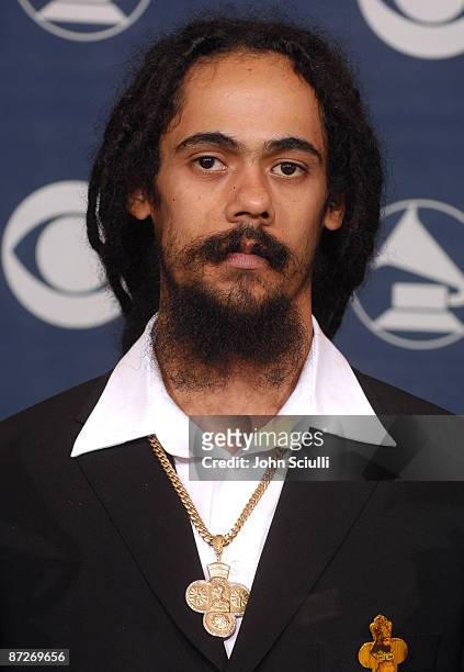 Damian Marley, winner of Best Reggae Album and Best Urban/Alternative Performance for "Welcome to Jamrock"