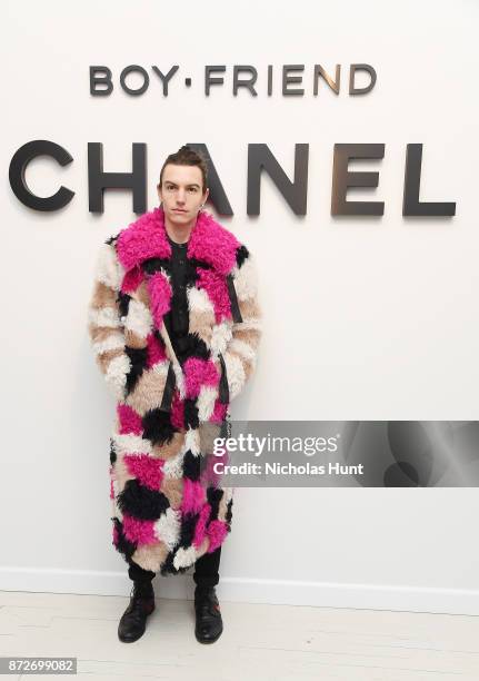 Musician Ian Mellencamp attends as CHANEL celebrates the launch of the Coco Club, a Boy-Friend Watch event at The Wing Soho on November 10, 2017 in...