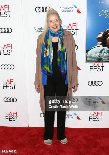 Actress Sally Kirkland at the screening of "Call Me By Your Name" at AFI FEST 2017 presented by Audi at TCL Chinese Theatre on November 10, 2017 in...