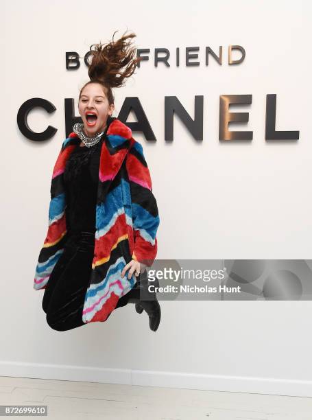 Baker Amirah Kassem attends as CHANEL celebrates the launch of the Coco Club, a Boy-Friend Watch event at The Wing Soho on November 10, 2017 in New...