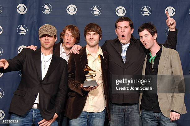 Audio Adrenaline, winners of Best Rock Gospel Album for "Until My Heart Caves In"