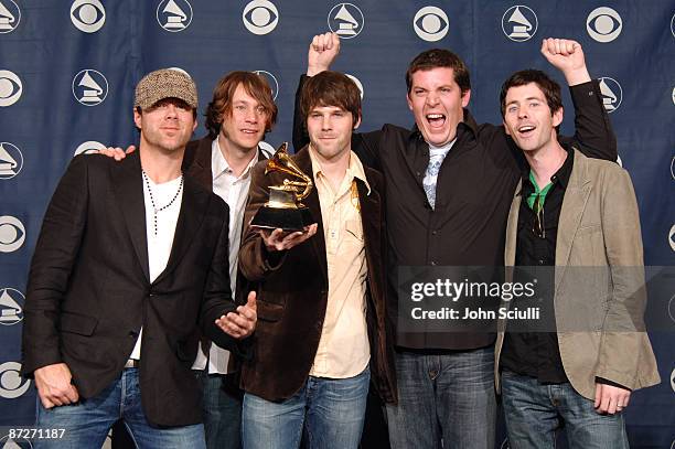 Audio Adrenaline, winners of Best Rock Gospel Album for "Until My Heart Caves In"