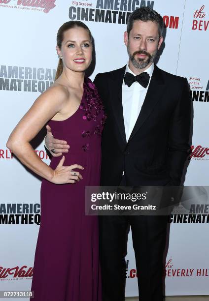 Amy Adams, Darren Le Gallo arrives at the 31st Annual American Cinematheque Awards Gala at The Beverly Hilton Hotel on November 10, 2017 in Beverly...