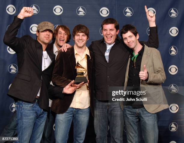 Audio Adrenaline, winners of Best Rock Gospel Album for "Until My Heart Caves In"