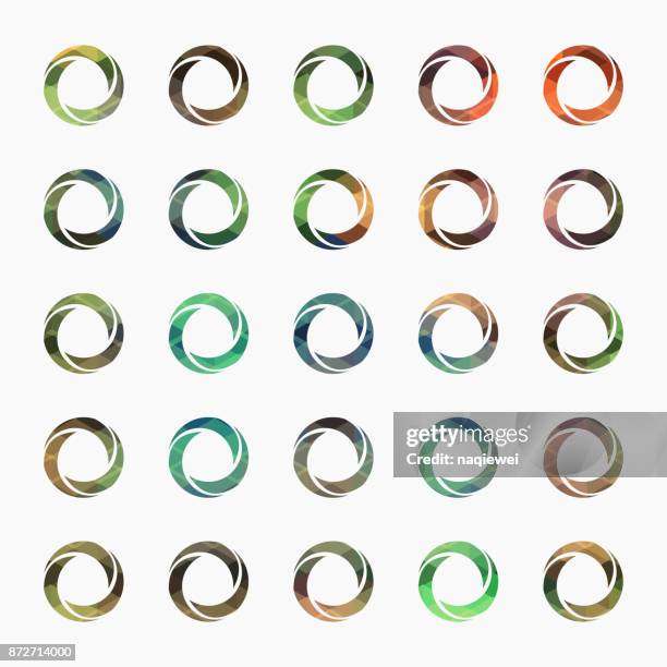 aperture symbol - arrow logo stock illustrations