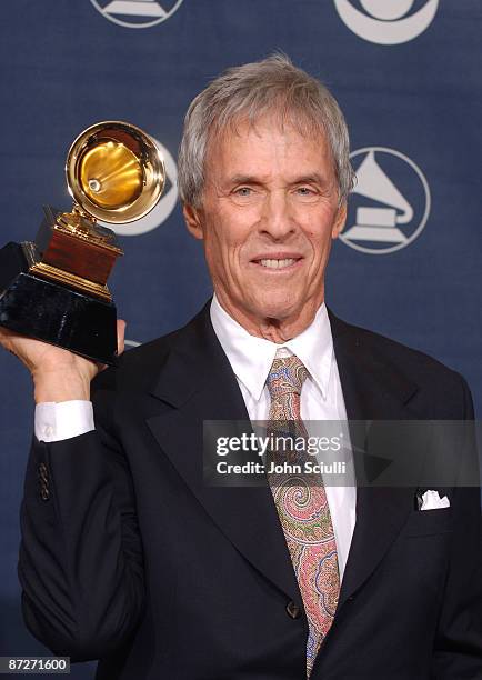 Burt Bacharach, winner of Best Pop Instrumental Album for "At This Time"